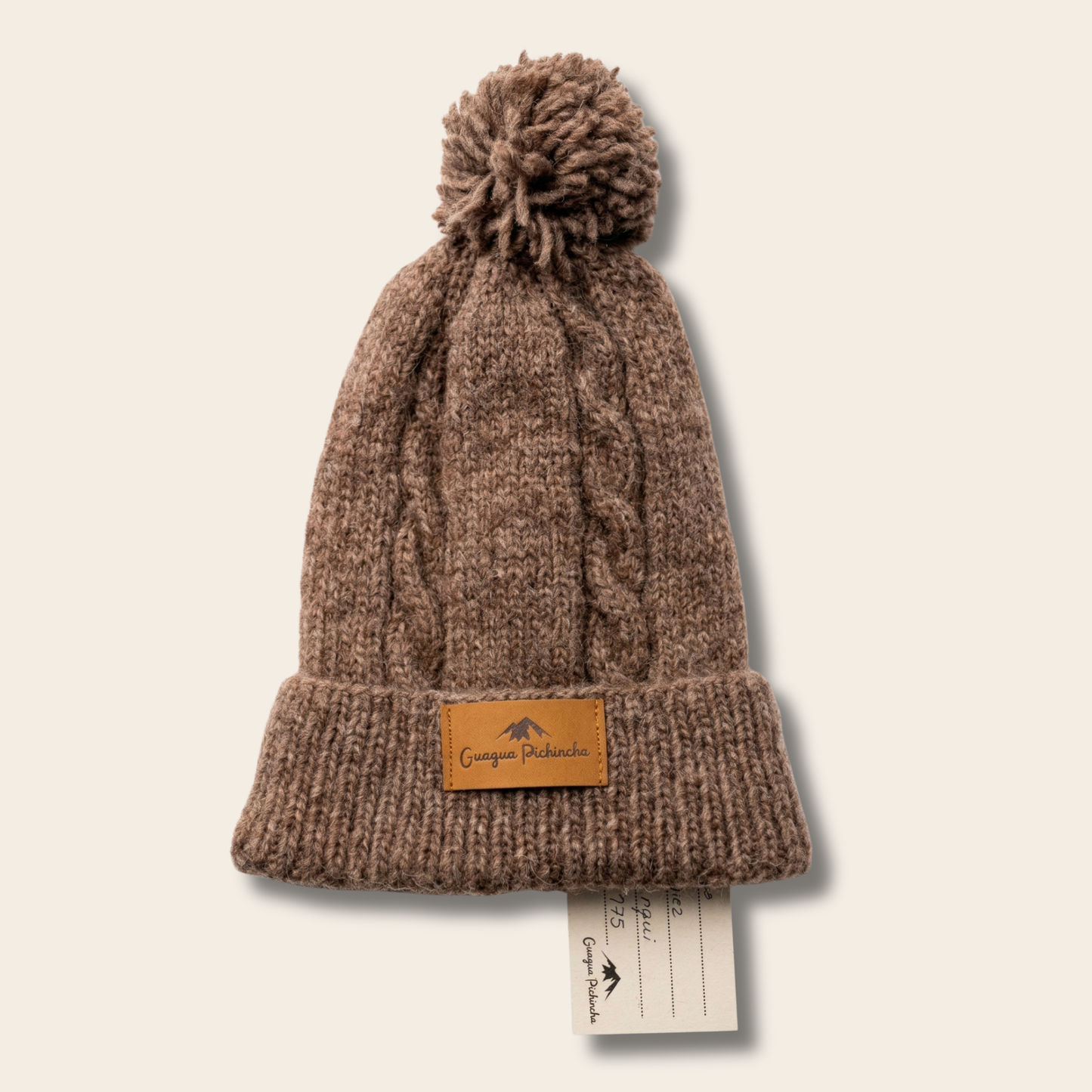 Bonnet d'hiver en baby alpaga et laine de mouton